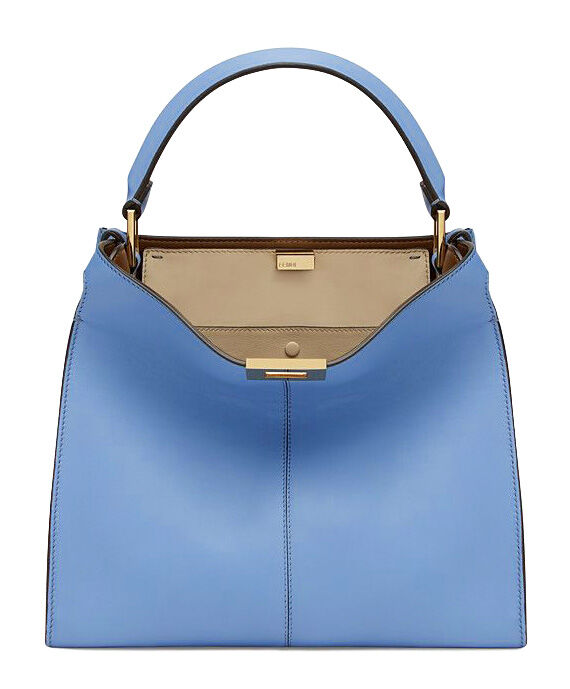 Fendi Peekaboo X lite Regular Leather Bag 8BN310 Blue